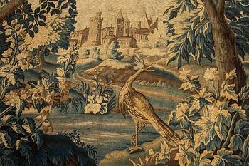 A tapestry, "Verdure", tapestry weave, ca 312-318 x 302-307 cm, Aubusson around 1700-first half of the 18th century.