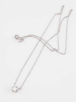 COLLIER, 18K vitguld och diamant ca 0.88 ct.