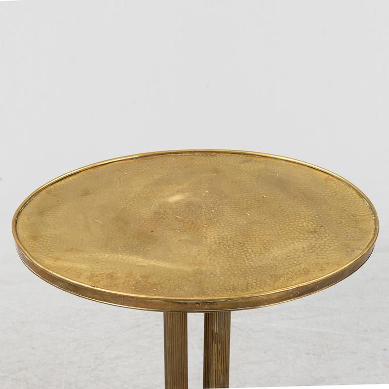 A brass side table, 1920's/30's.