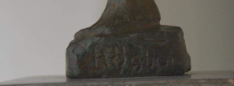 HÖGBOM, HELGE, skulptur, brons, signerad.