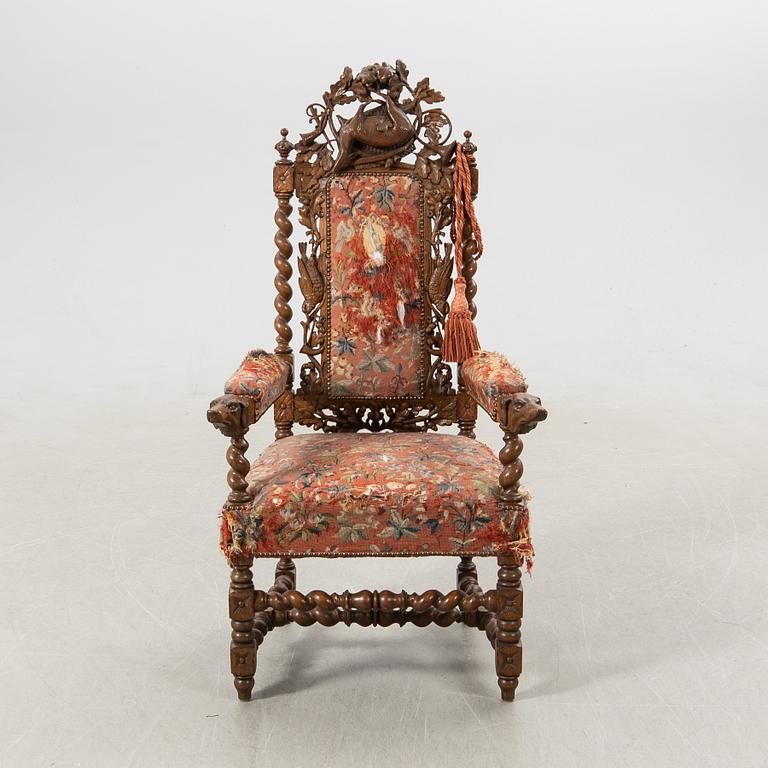 Armchair Baroque style around 1900.
