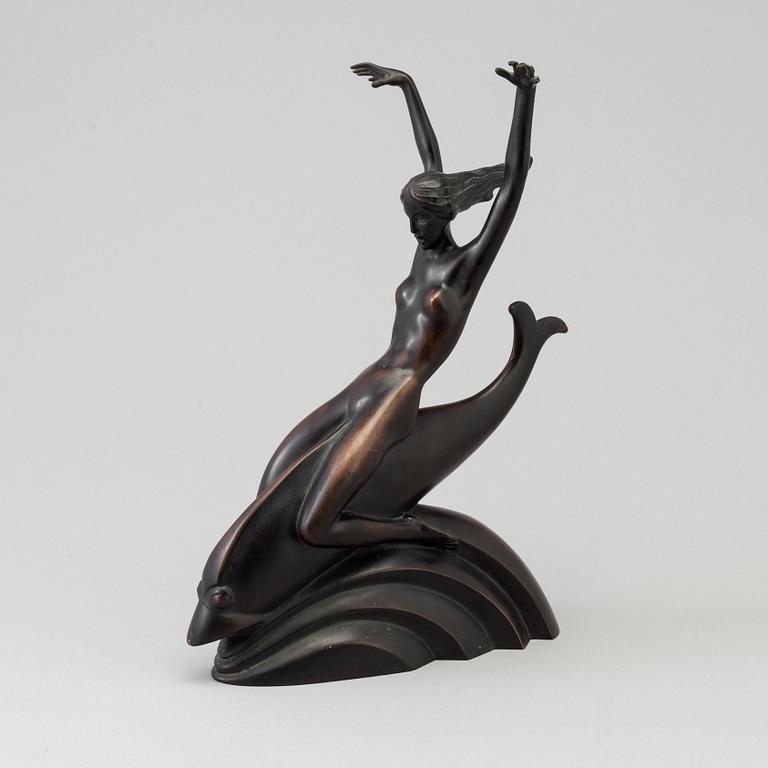 A bronze figure, Art Deco, probably 1920s / 30s.