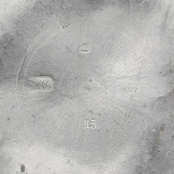 TEKANNA, tenn, Nils Abraham Santesson, Stockholm 1874.