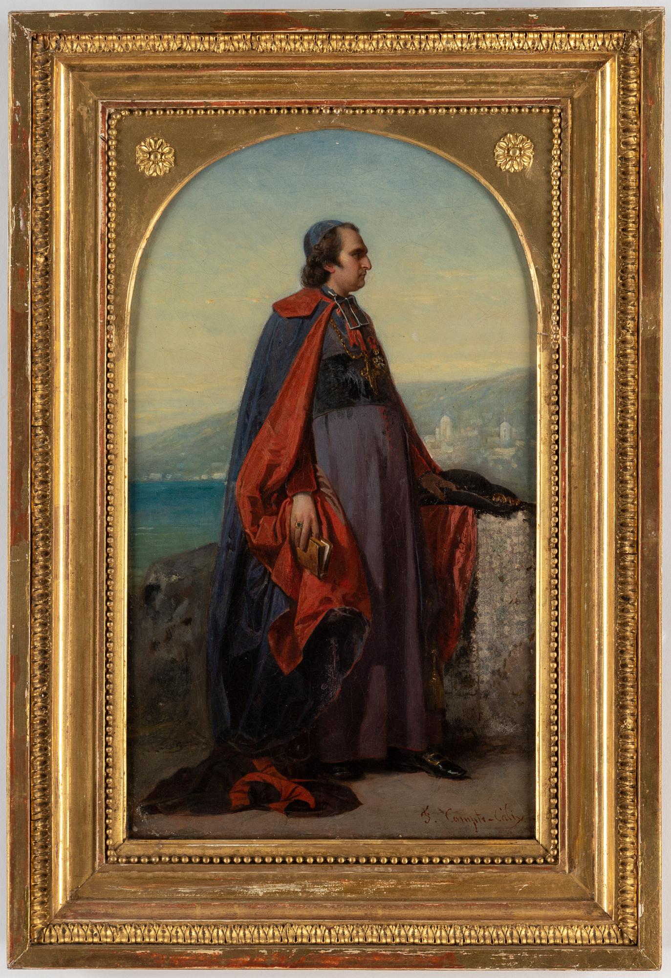 FRANÇOIS CLAUDIUS COMPTE-CALIX, oil on canvas, signed.