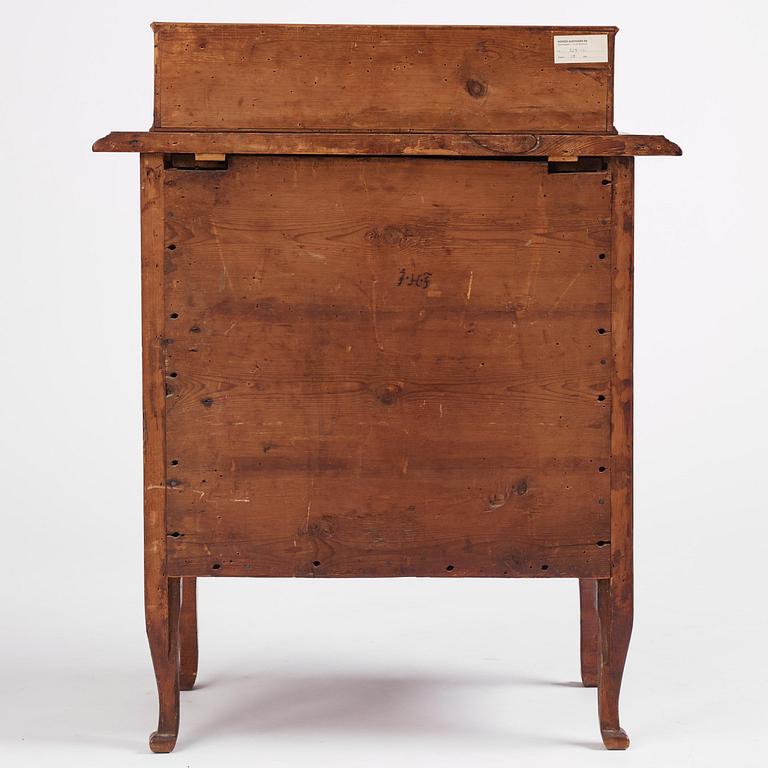 A late Baroque walnut commode by J. H. Fürloh (master in Stockholm 1724-45).