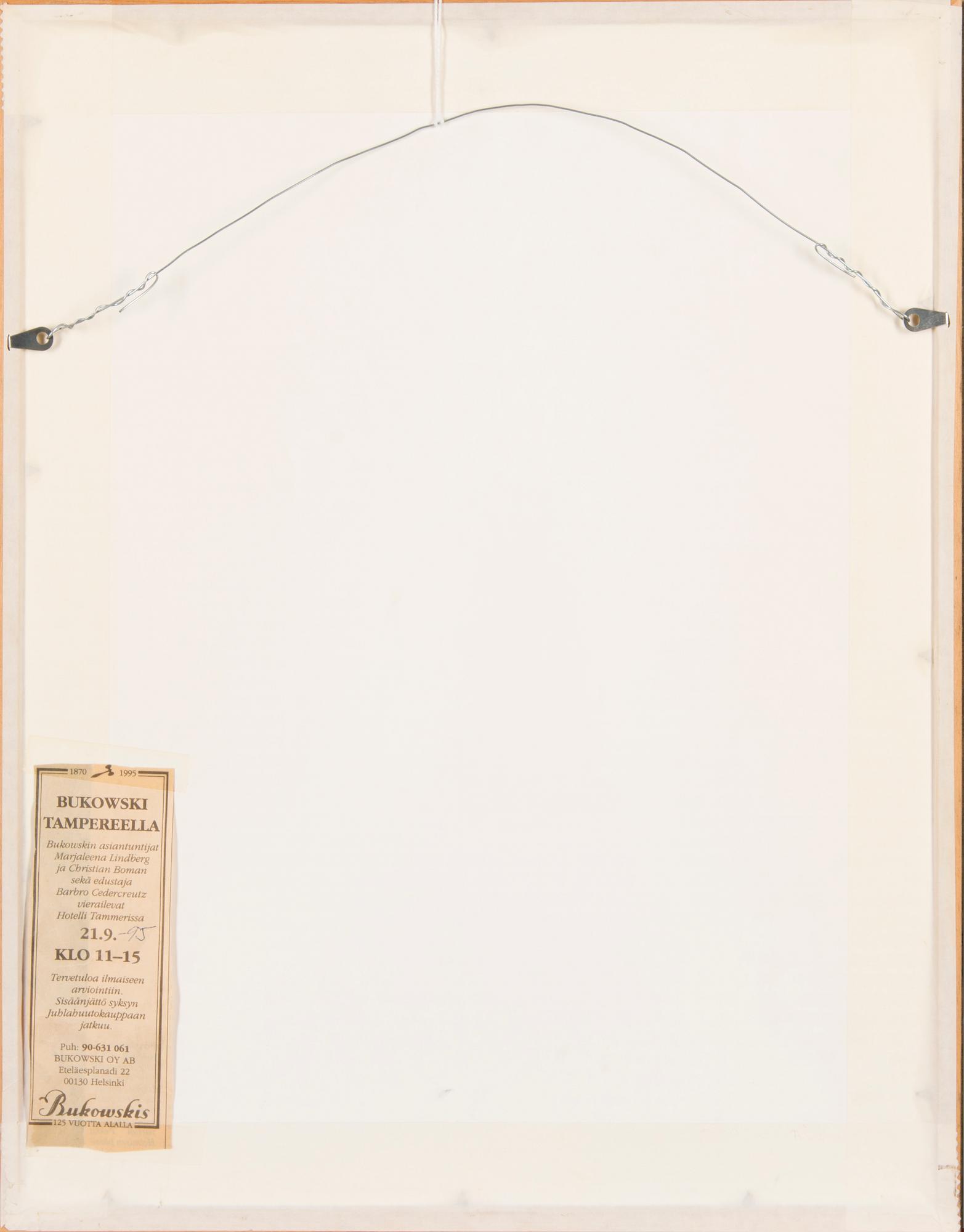 AKSELI GALLEN-KALLELA, etching, signed, dated on the plate 1905.