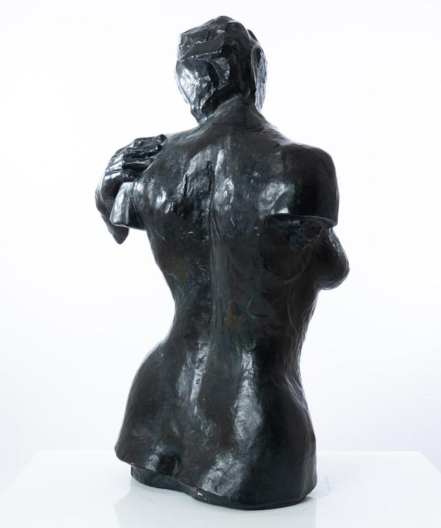 Gudmar Olovson, skulptur. Signerad. Numrerad. Gjutarstämpel. Brons, höjd 108 cm, längd 67 cm.