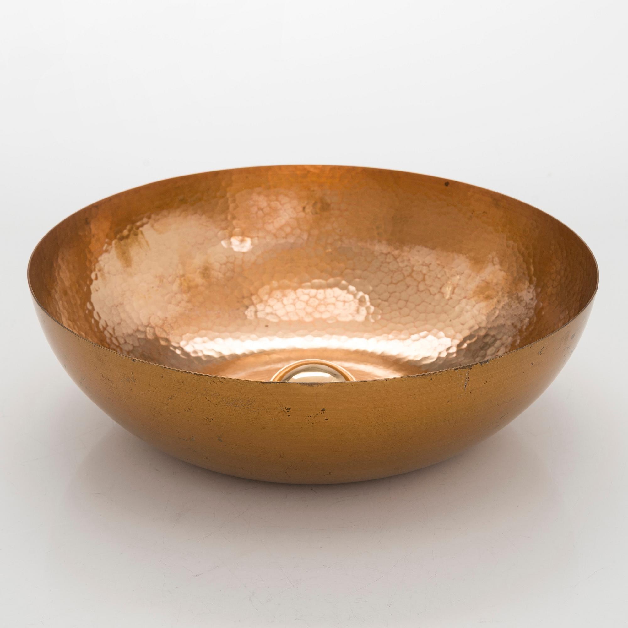 Tapio Wirkkala, A bronze bowl, model TW 476, marked Design Tapio Wirkkala, Kultakeskus, Made in Finland.