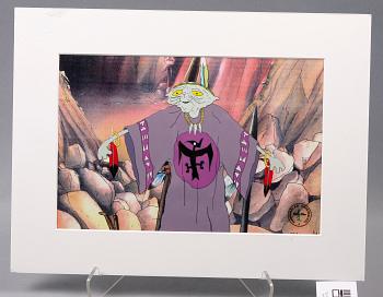 ORIGINALCELER, 2 st, ur "Pelle Svanslös". Blandteknik, Team Film, sign SL.