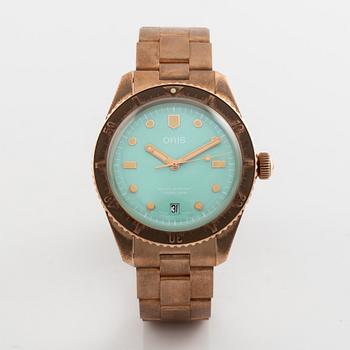 Oris, Divers, Sixty-five, Cotton Candy, armbandsur, 38 mm.