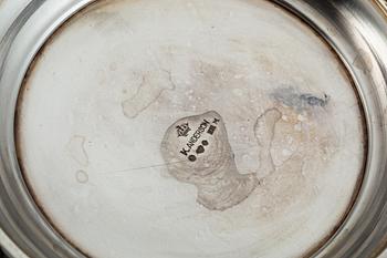 Two silver and parcel-gilt beakers and a parcel-gilt lid, maker's mark K. Andersson, Stockholm, 1927, 1922 and 1948.
