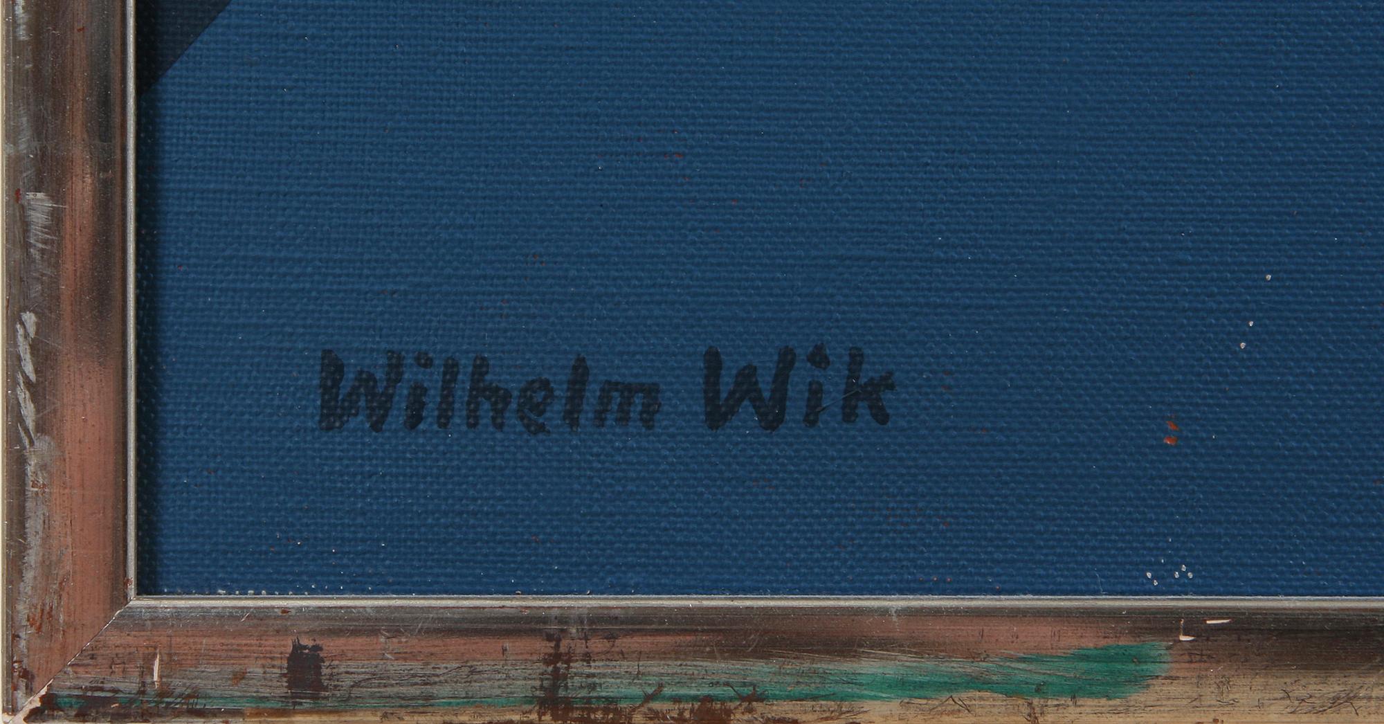 WILHELM WIK, akryl på duk, sign.