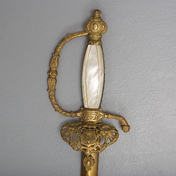 A late 19th century Belgian smallsword.