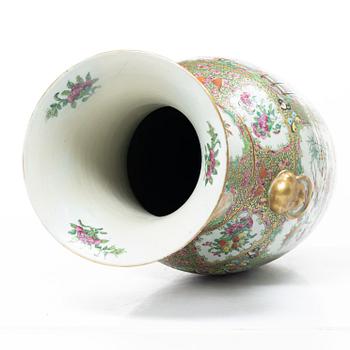 Golvvas, porslin, Kanton, Kina, 1800-tal.
