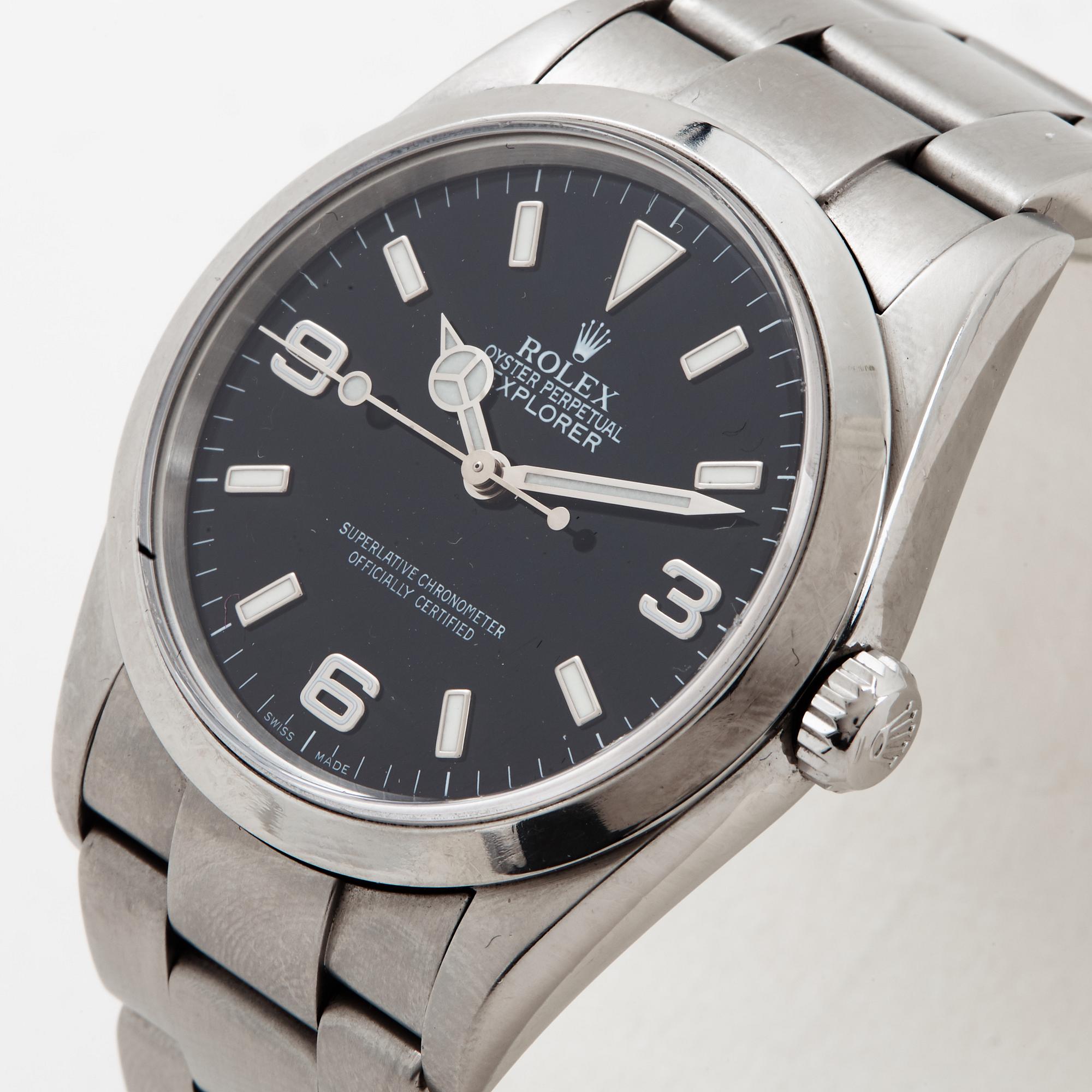 Rolex, Explorer (Swiss Made), Chronometer, armbandsur, 36 mm.