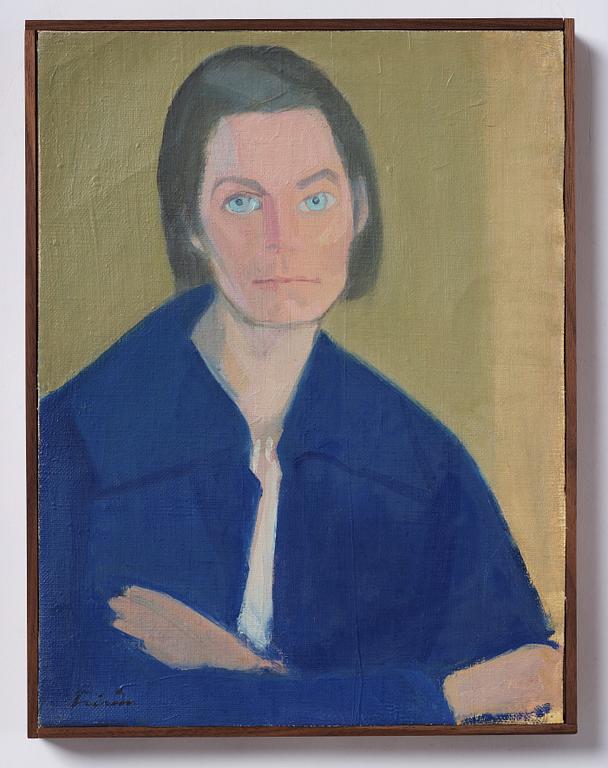 Vera Frisén, oil on relined canvas, signed.