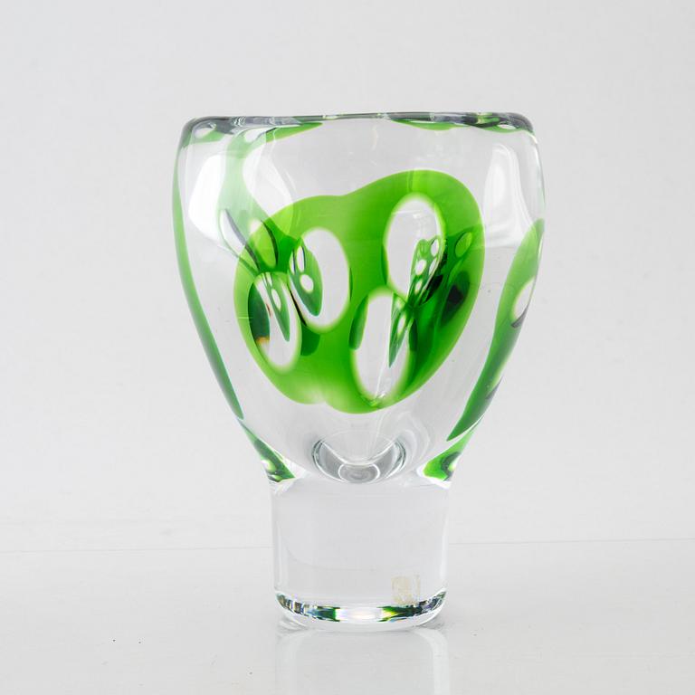 Vicke Lindstrand, a glass vase, Kosta.