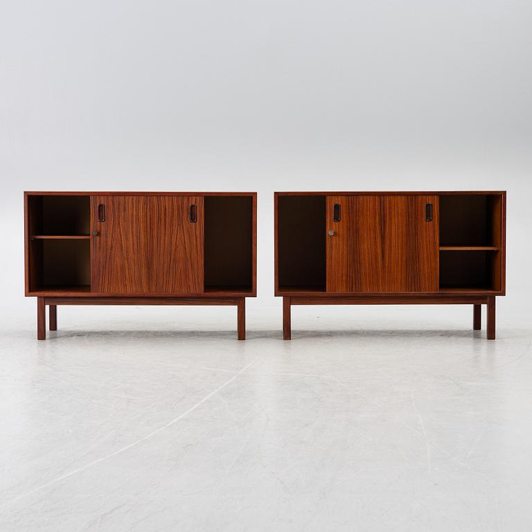 Four cabinets, Scandinavia, 1970s.