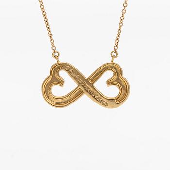 Tiffany & Co, Paloma Picasso, a "Double Loving Heart" necklace in 18K gold.