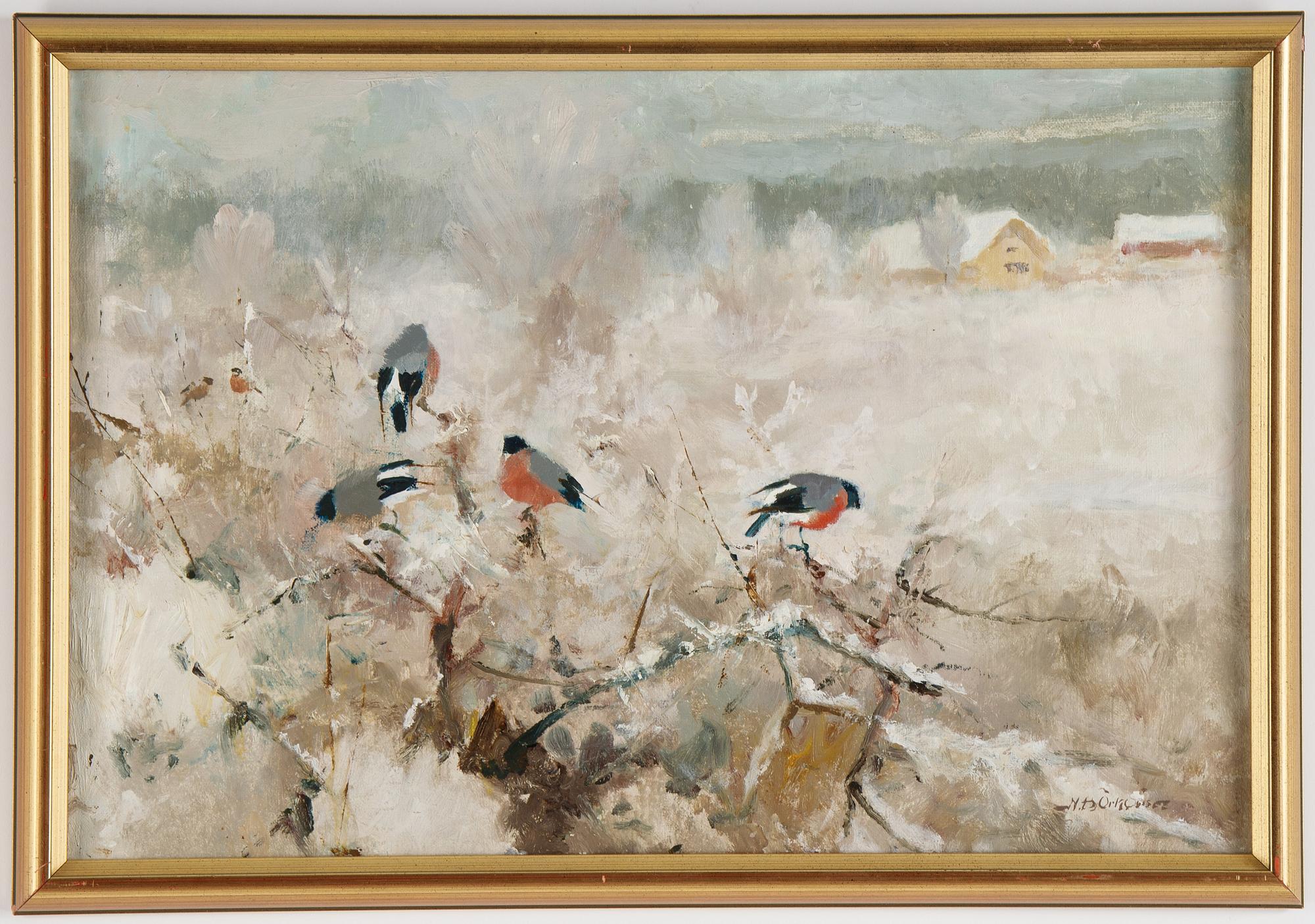 Nils Björkqvist, oil on canvas, signed.