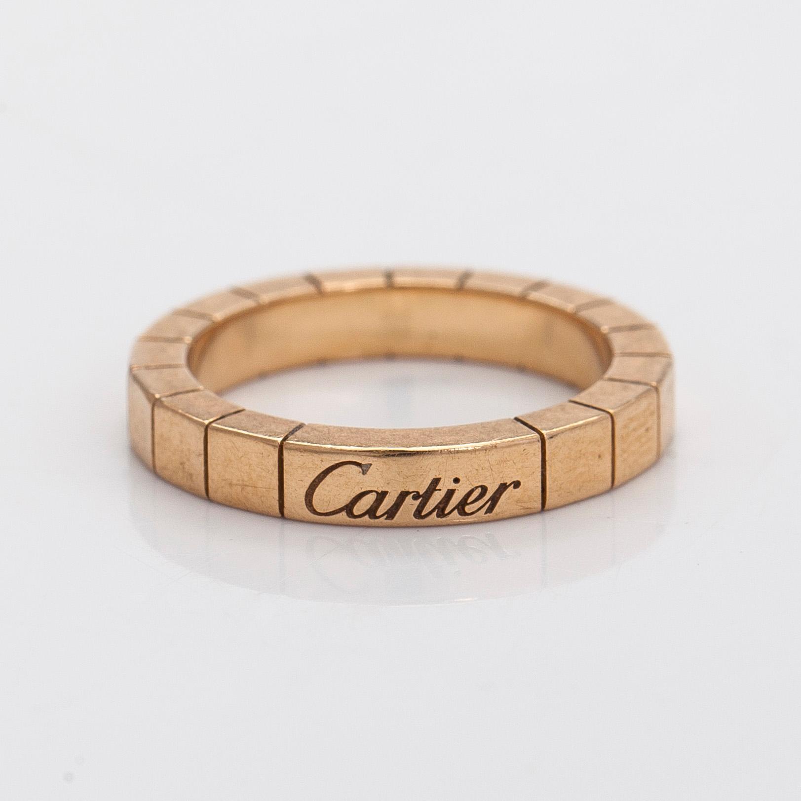 Cartier, sormus, Lanieres, 18K ruusukultaa,