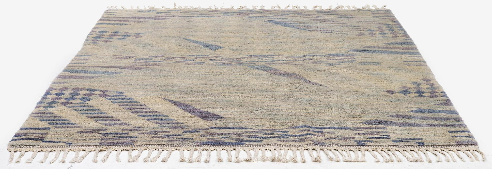 Barbro Nilsson, a carpet, 'Sandbotten', knotted pile, c. 215  x 186 cm, signed AB MMF BN.