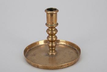 LJUSSTAKE, mässing, barock, ca 1700.