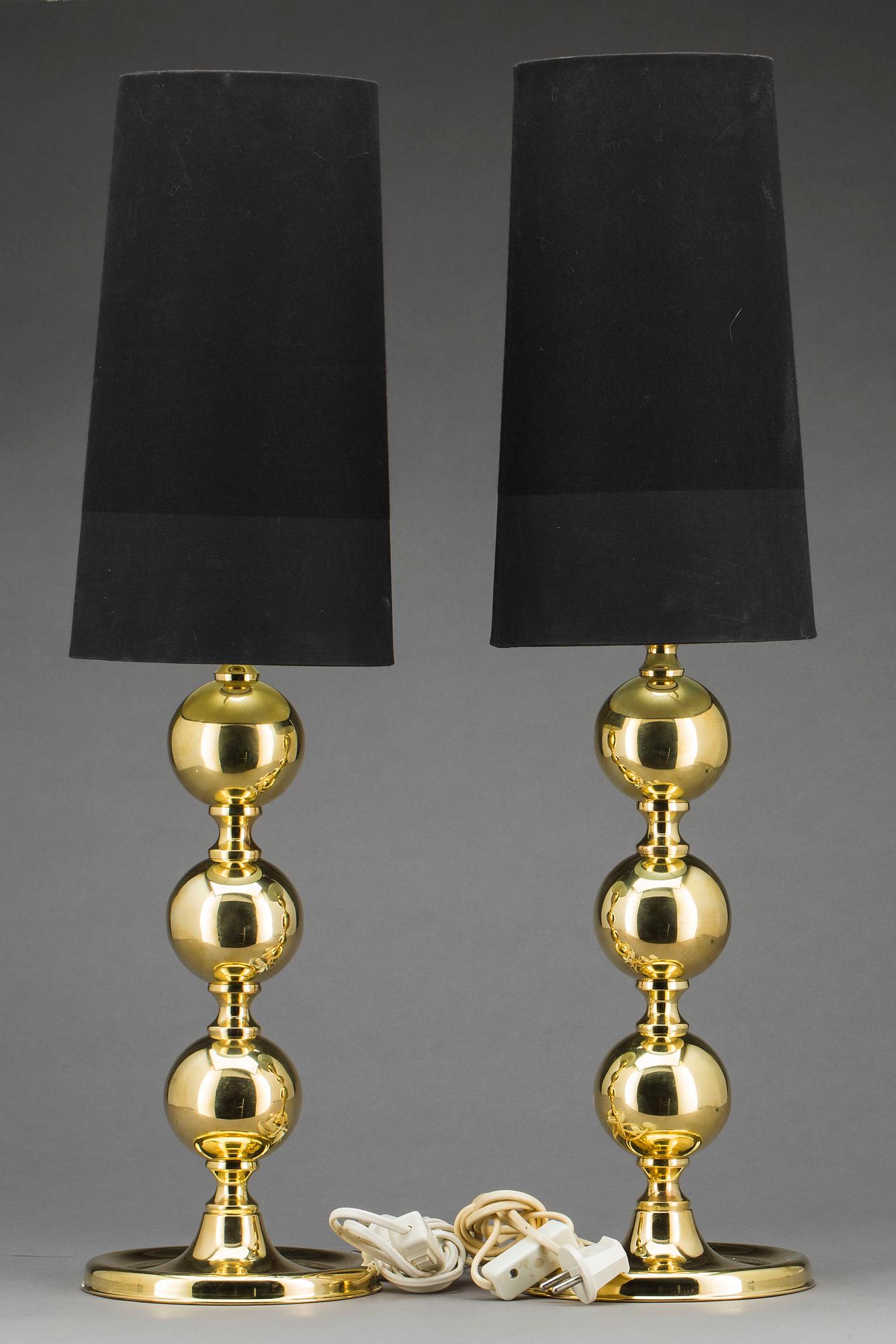 BORDSLAMPOR, ett par, 1900-talets andra hälft.