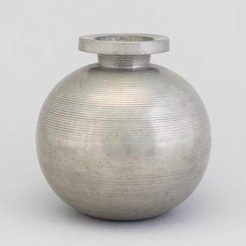 A Sylvia Stave pewter vase for CG Hallberg, Stockholm, 1933.