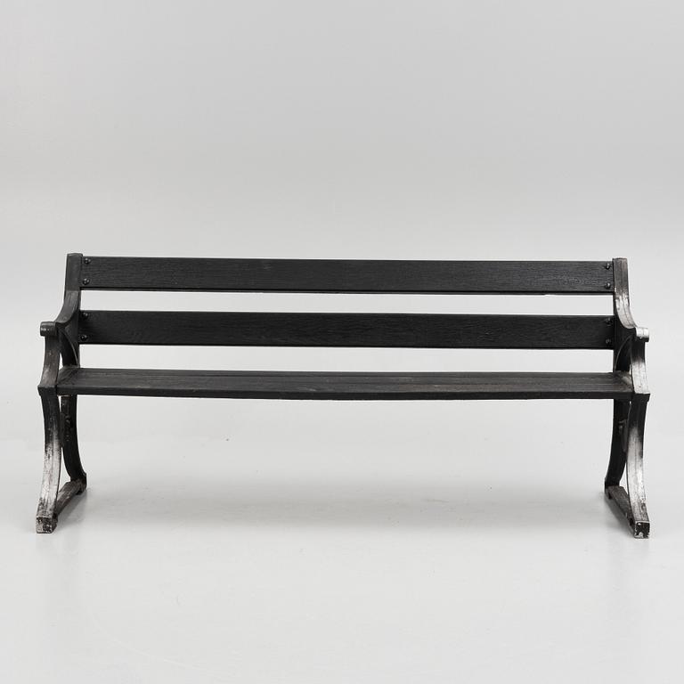 A garden bench, Norrahammars bruk, late 20th Century.