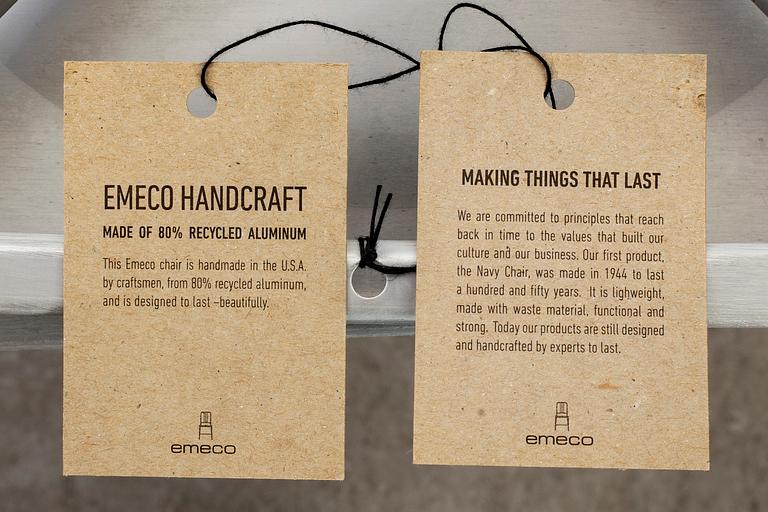 PHILIPPE STARCK, a pair of 21st century "Emeco Stool" in brushed aluminium.