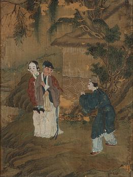 Unknown artist, painting on canvas, China, late Qing dynasty.