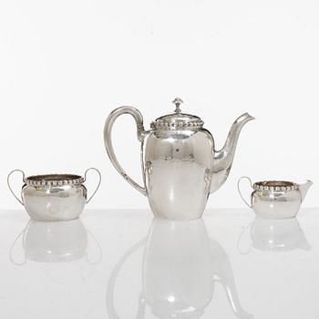 A 3-piece Swedish silver coffee service, marks of K. Anderson, Stockholm 1923-24.