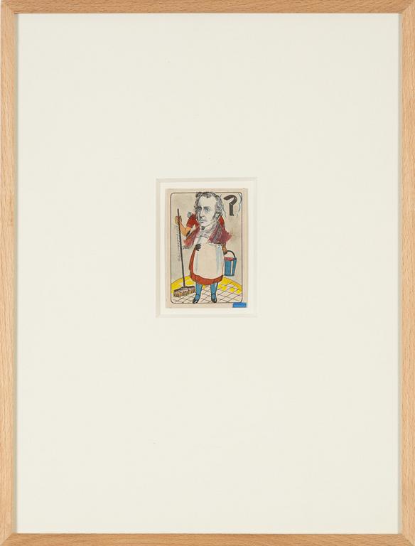 CO Hultén, mixed media and collage on paper, signed and dated -46.