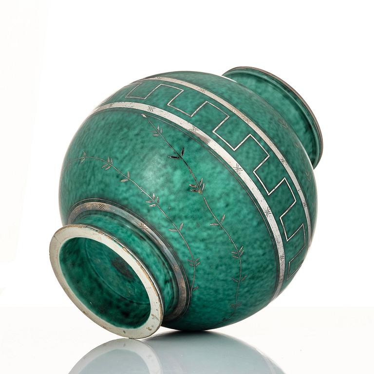 Wilhelm Kåge, an Argenta ceramic vase, Gustavsberg 1935.