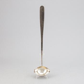 A sterling and wood punch ladle, mark of Anders Ericson, Kristianstad 1975.