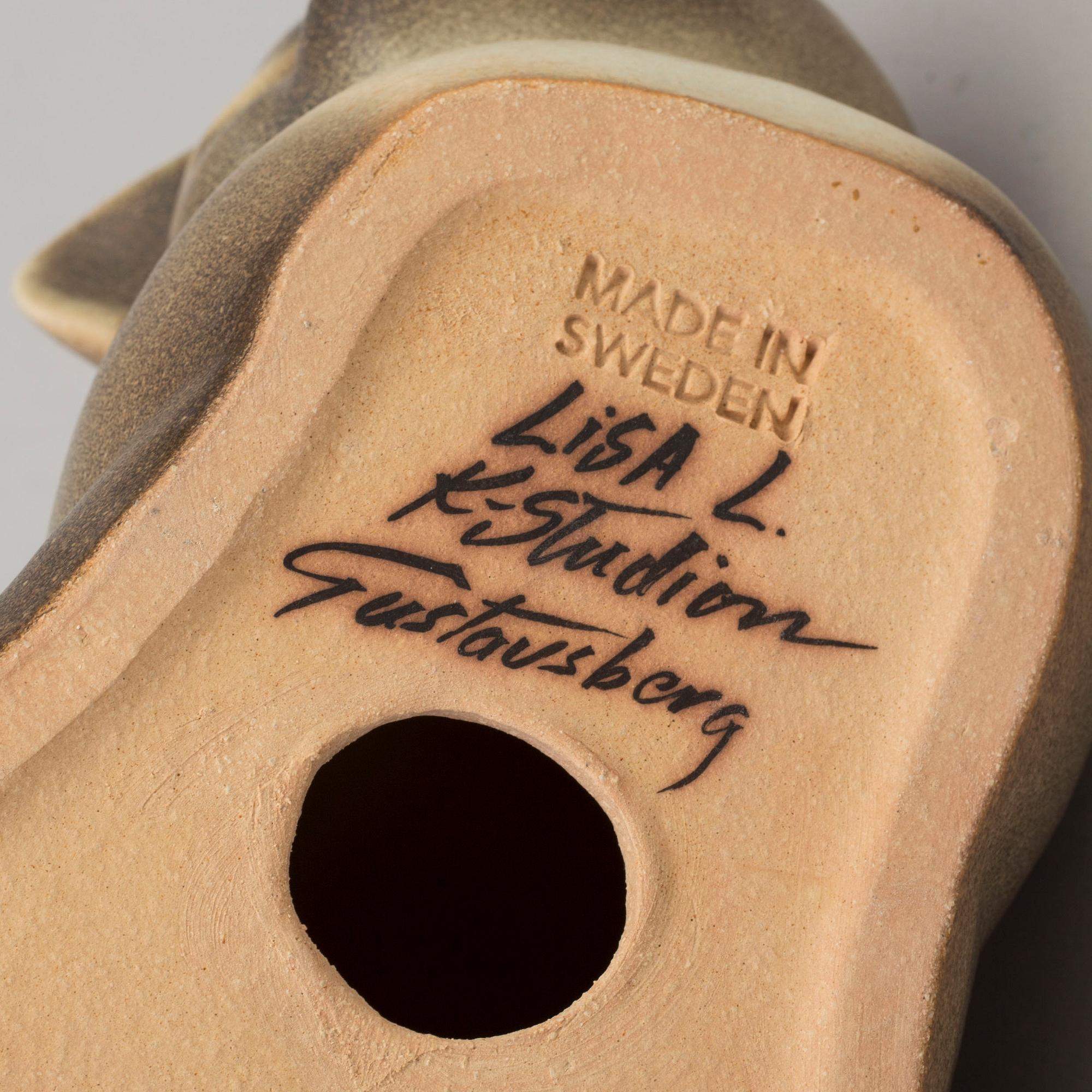 LISA LARSON, figurin, stengods, "Moses", K-Studion, Gustavsberg.