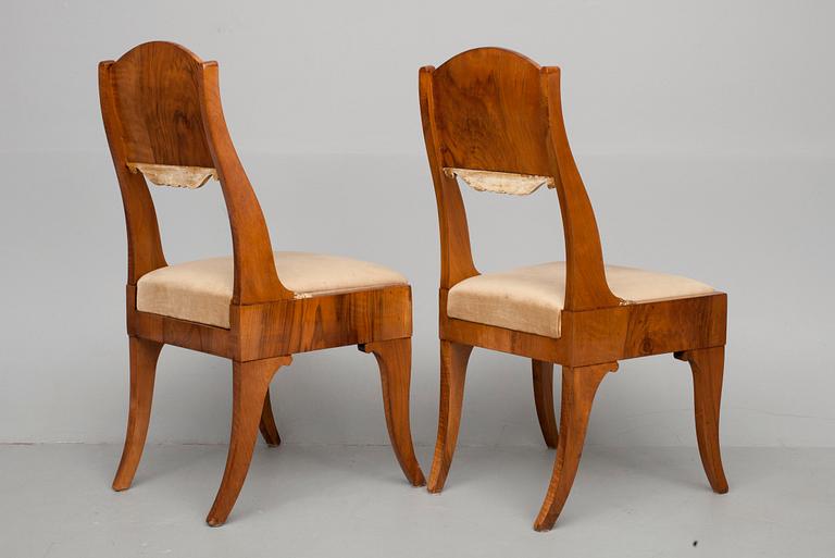 A PAIR OF RUSSIAN CHAIRS.