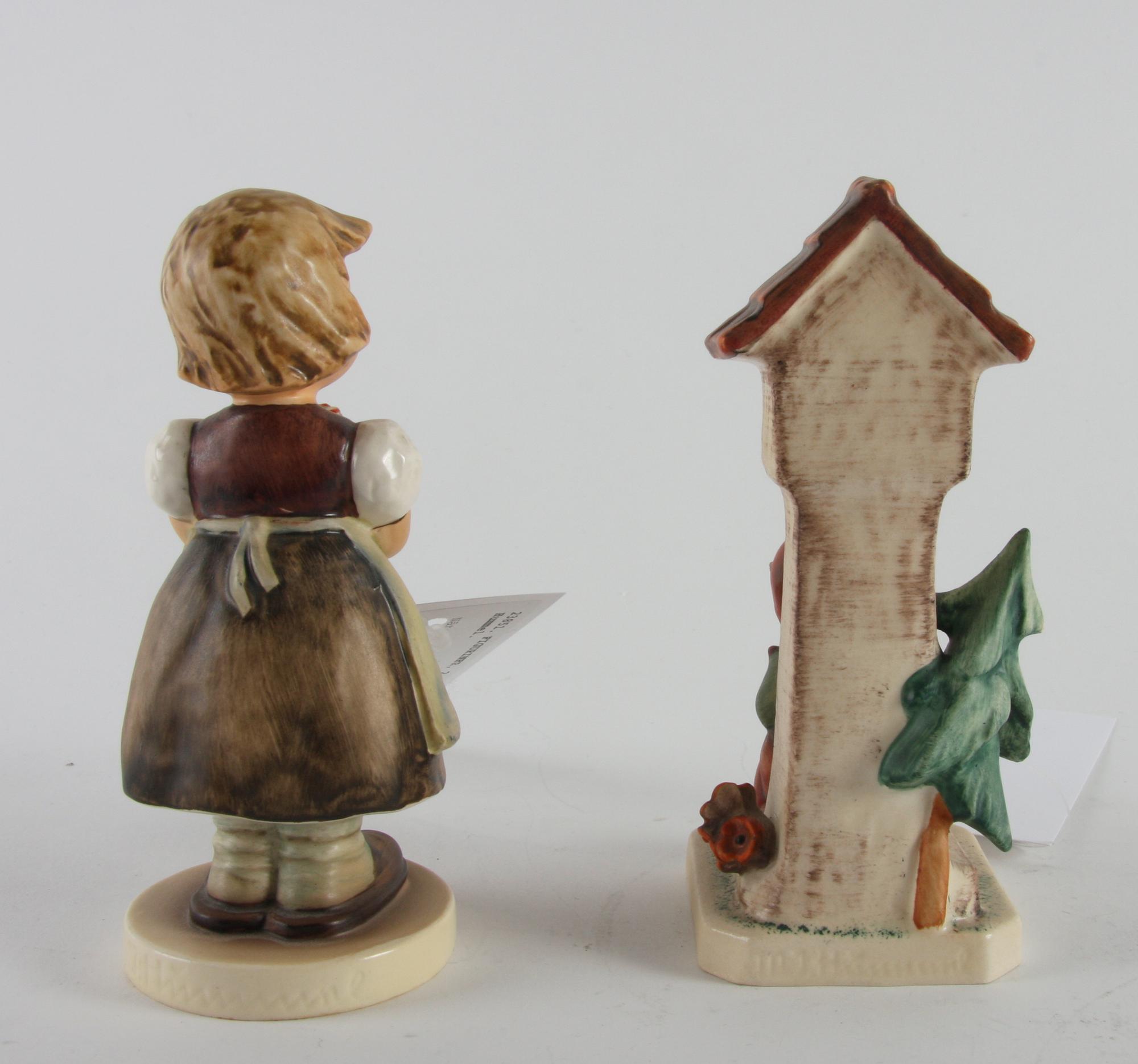 FIGURINER, 2 st, porslin, Hummel.
