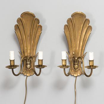 Paavo Tynell, a pair of 1920's wall sconces '7004S' for Taito Finland.