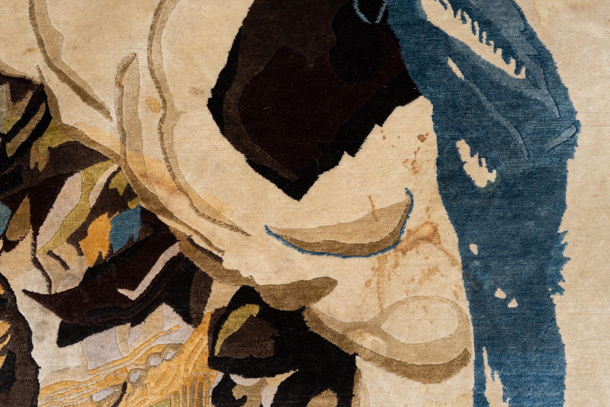 A carpet, c. 460 x 370 cm.