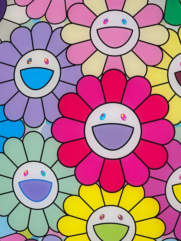 Takashi Murakami, "Flowerball (3D), Colorful, Miracle, Sparkle", 2021.