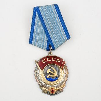ORDER OF THE RED BANNER OF LABOUR, Sovjetunionen, no 684320.