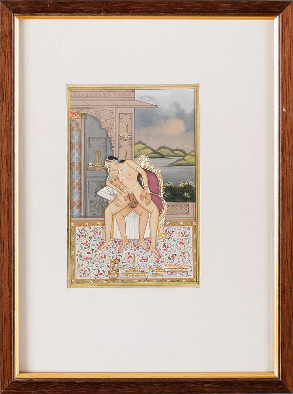 OKÄND KONSTNÄR, 4 st, gouacher, orientaliska, 1800-/1900-tal.