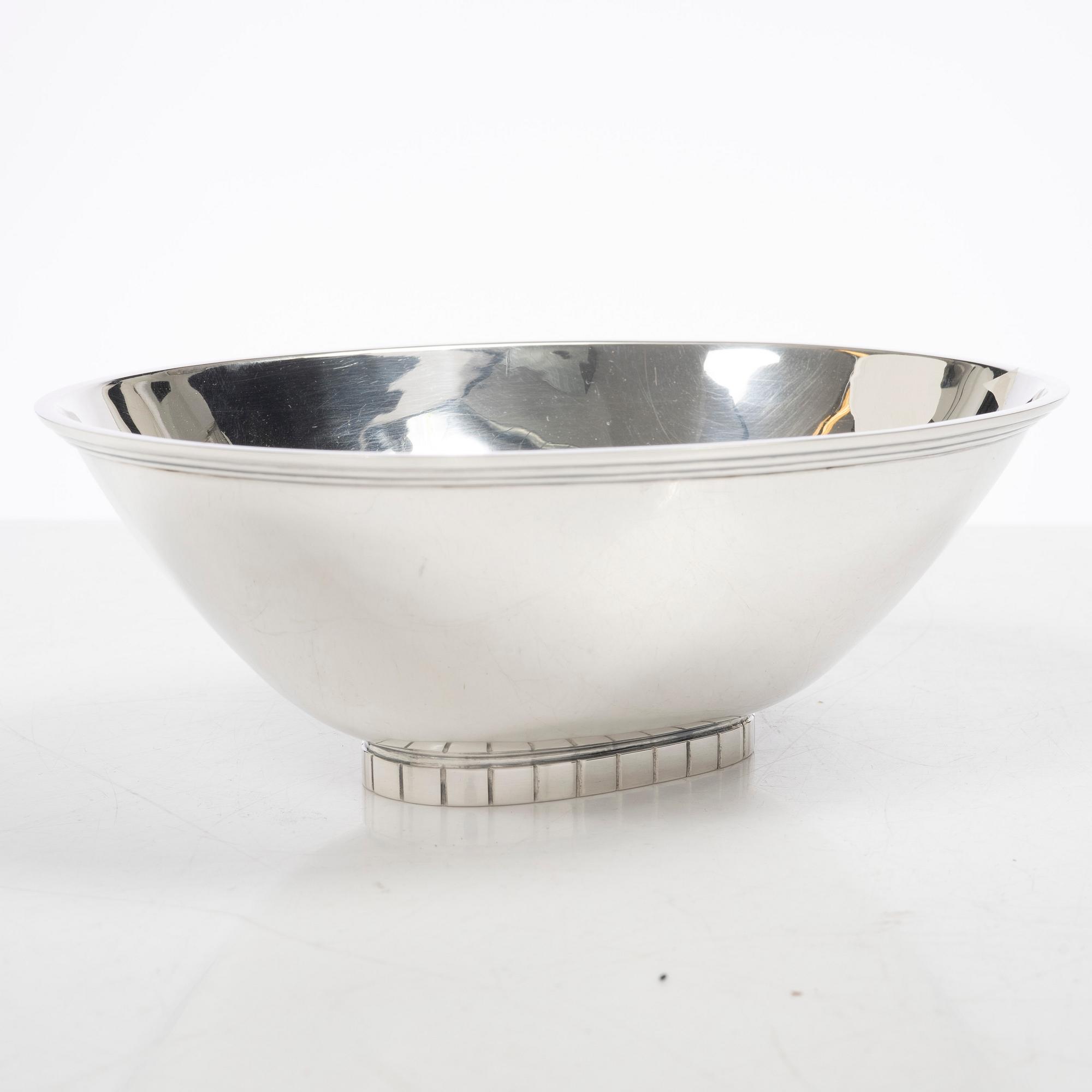 Eric Råström, skål, silver, firma CG Råström, Stockholm 1964.