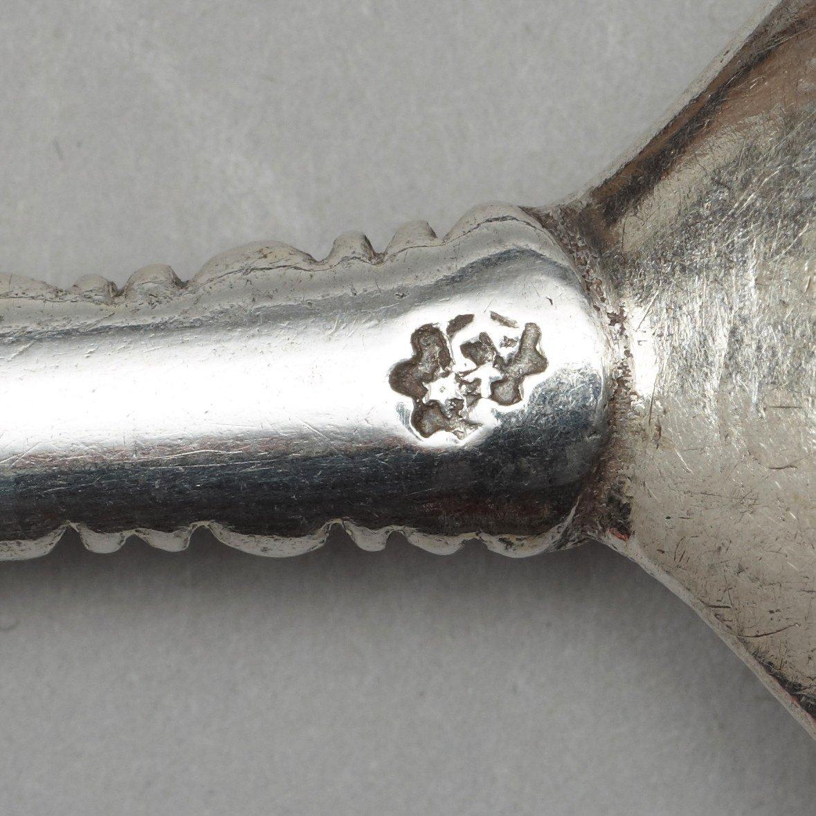 A Swedish 17th century parcel-gilt spoon, marks possibly of Anders Thorsson (Växjö 1656-1693).