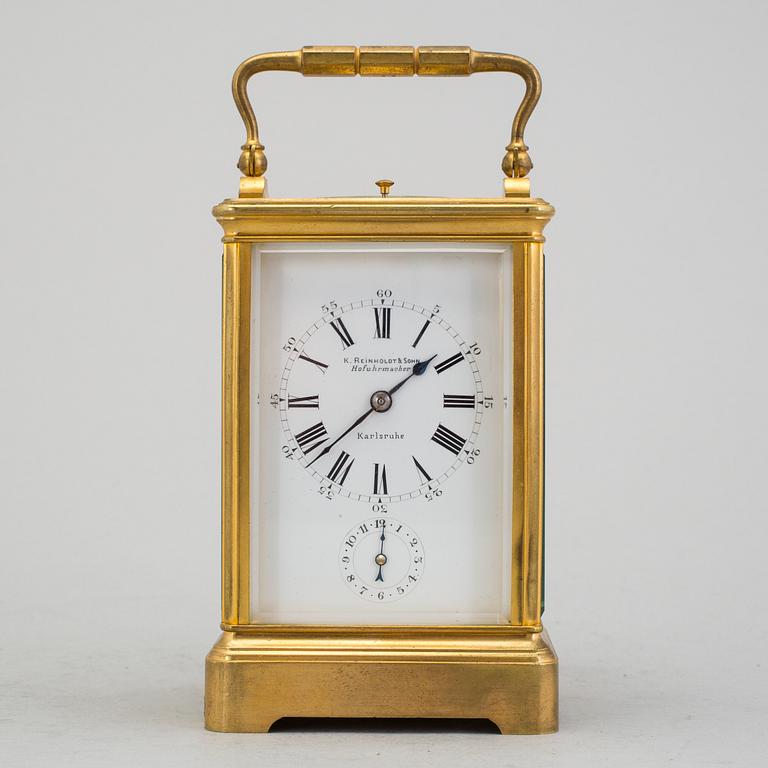 K. REINHOLDT & SOHN, Hofuhrmacher, Karlsruhe - Bordsur / Reseur, 90 x 140 x 80 mm.