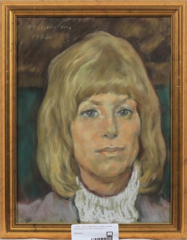 LOTTE LASERSTEIN, pasteller, akvarell samt etsning, 5 st. Sign. Etsning osign.