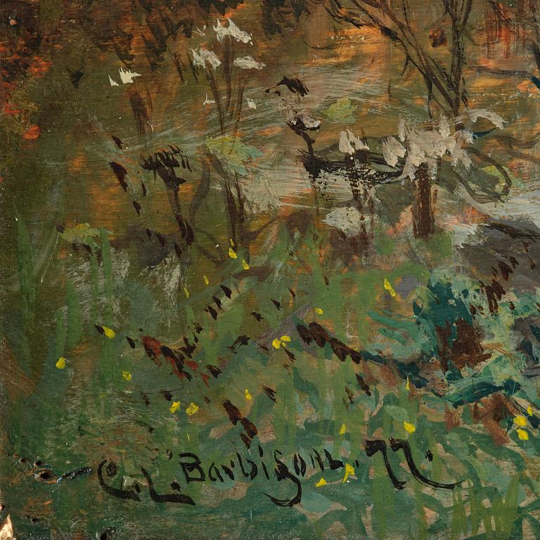 Carl Larsson, "Åsnekärra i Barbizon".