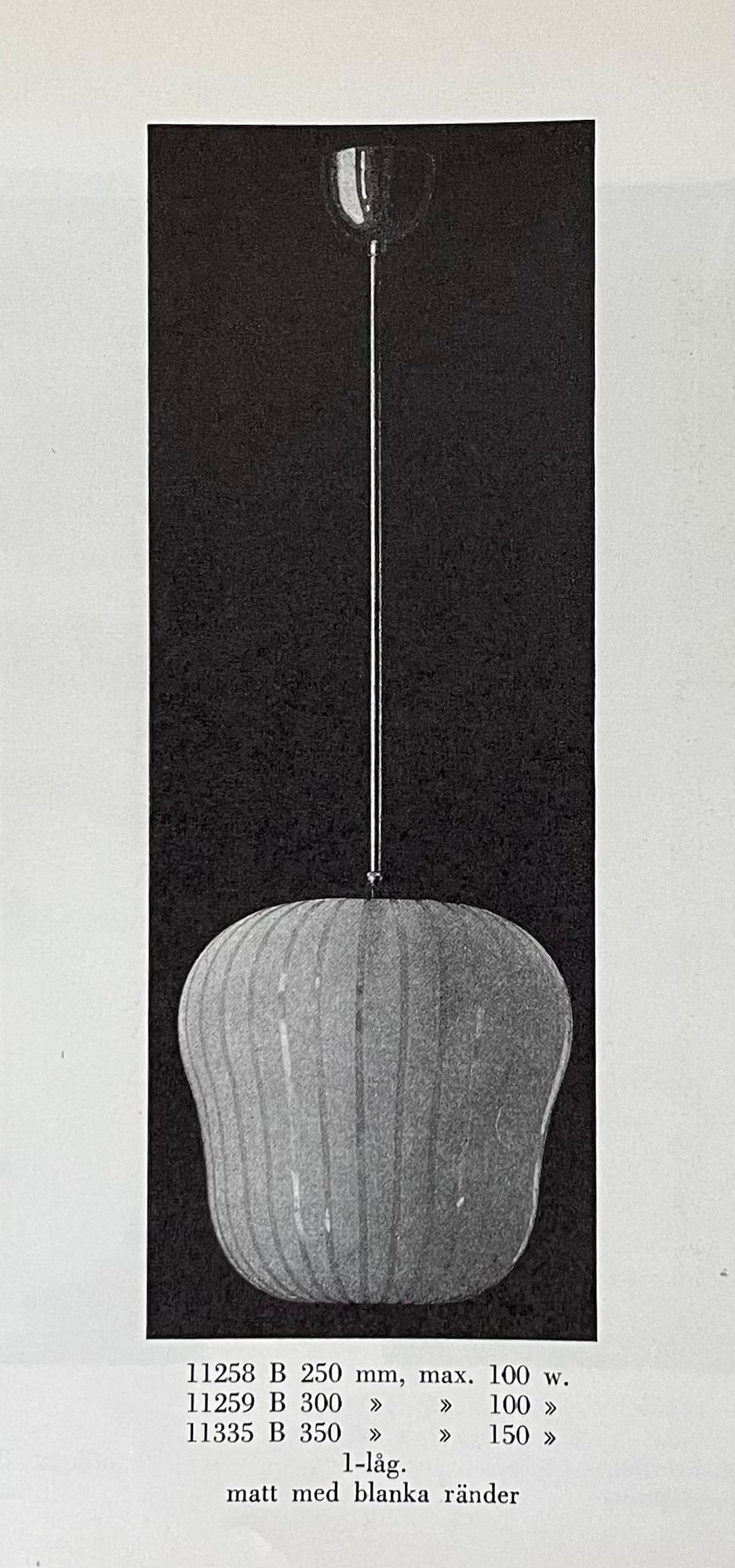 Harald Notini, a ceiling lamp model "11259", Arvid Böhlmarks Lampfabrik, 1940s.